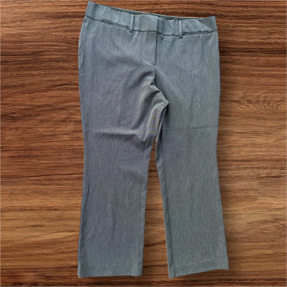 LOFT Plus Gray High Waist Trousers Size 18 Work Office Career Pants